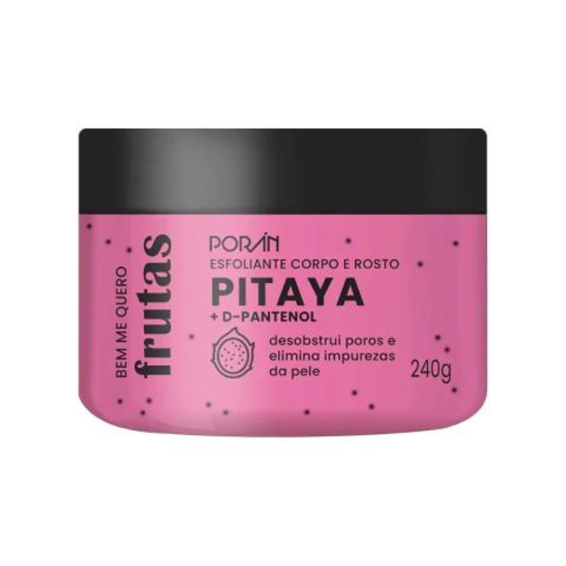 Esfoliante Corpo e Rosto Pitaya + D-Pantenol - Poran - 240g