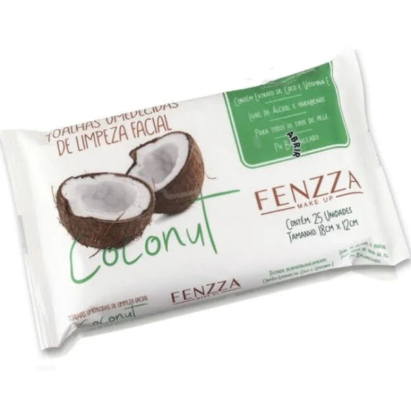 Fenzza Toalhas Umedecidas De Limpeza Facial - Coconut